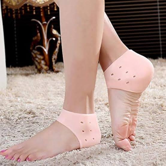 Fuxin - Silicone Gel Heel Pad Socks
