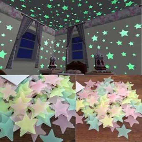 Fuxin - 3d Glowing Star Stickers