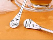 Fuxin - Stainless steel spoon with Straw