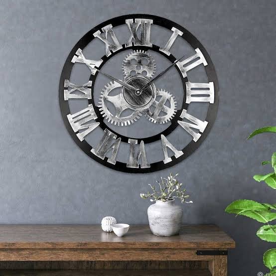 Fuxin - Roman Wall Clock Silver