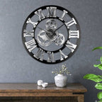 Fuxin - Roman Wall Clock Silver