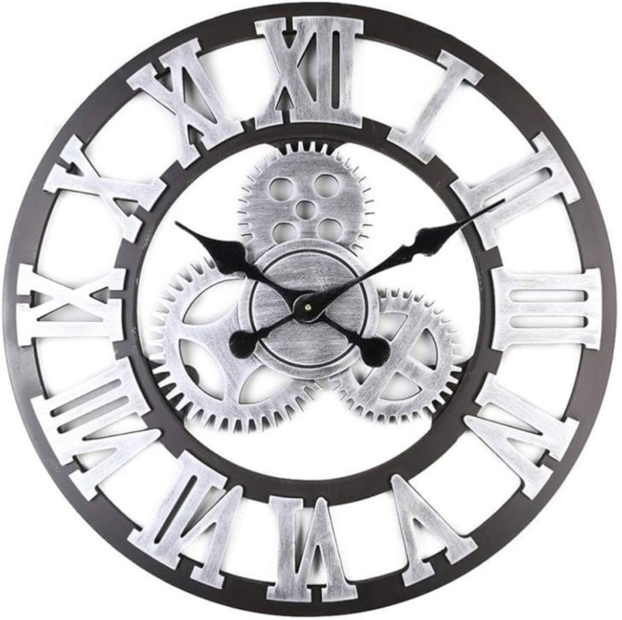 Fuxin - Roman Wall Clock Silver
