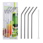 Fuxin - 5 PCs Steel Straws