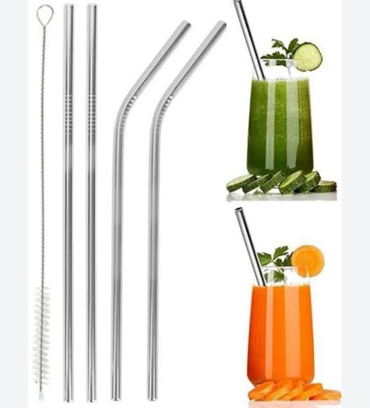 Fuxin - 5 PCs Steel Straws