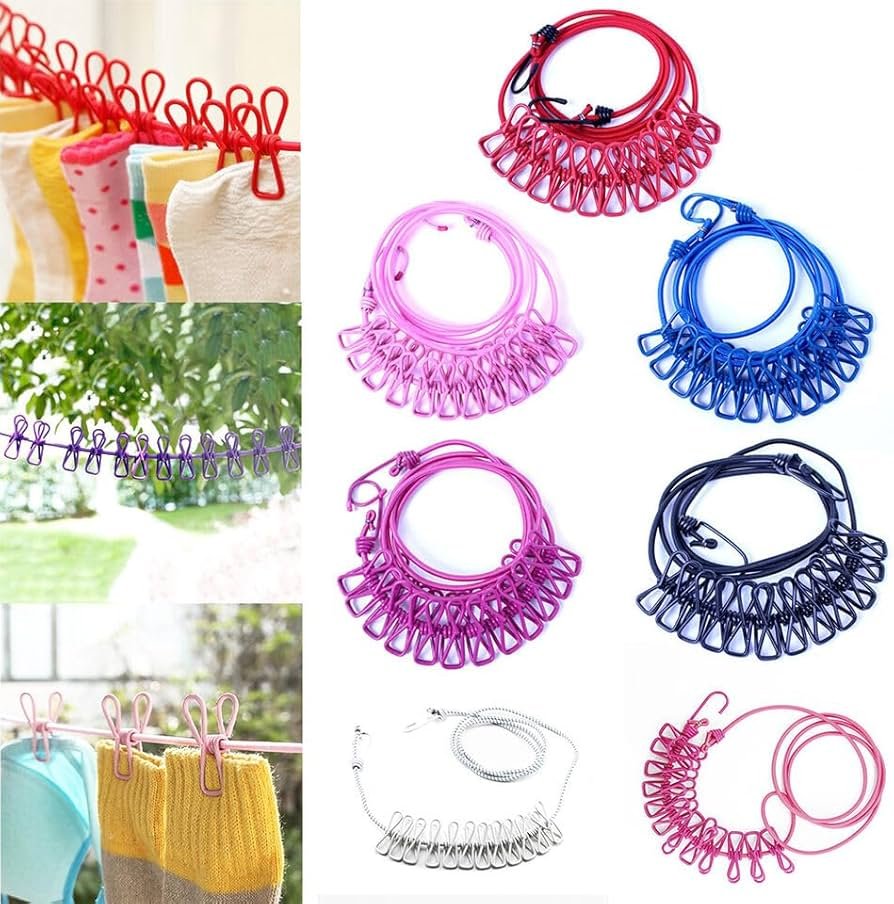 Fuxin - 12 PCs Clothes pegs Stainless steel