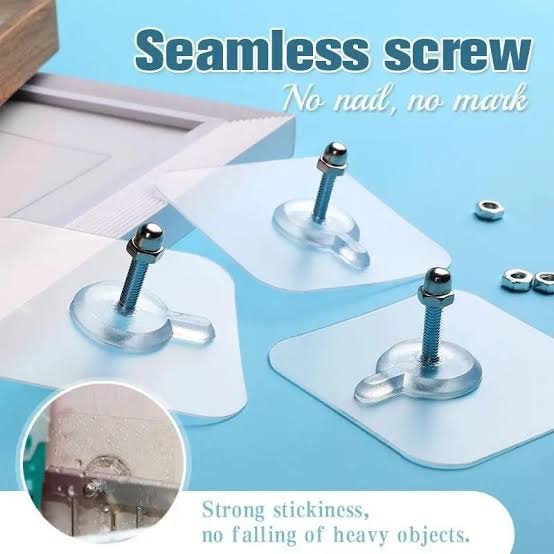 Fuxin - Pack of 10 - Transparent Screw Hook
