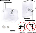 Fuxin - Pack of 10 - Transparent Screw Hook