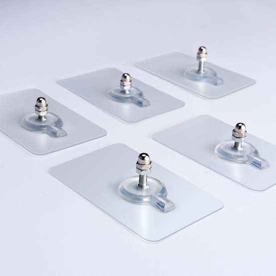 Fuxin - Pack of 10 - Transparent Screw Hook
