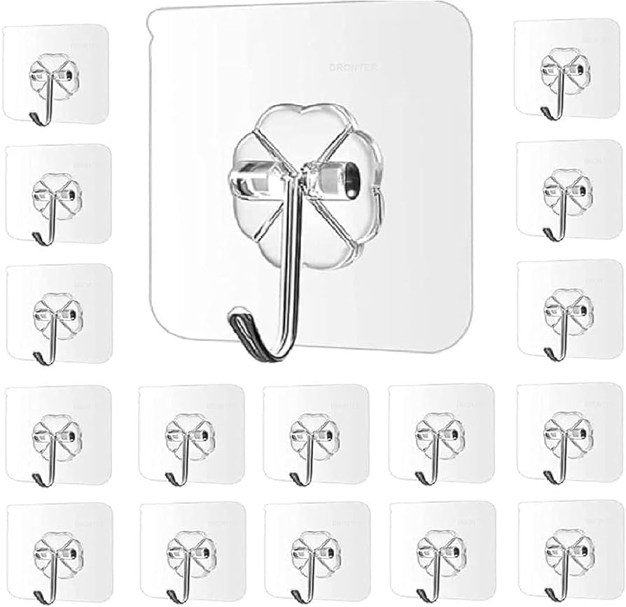 Fuxin - Pack of 12 - Self Adhesive Single Hook