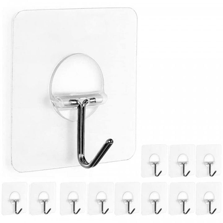 Fuxin - Pack of 12 - Self Adhesive Single Hook