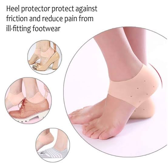 Fuxin - Silicone Gel Heel Pad Socks