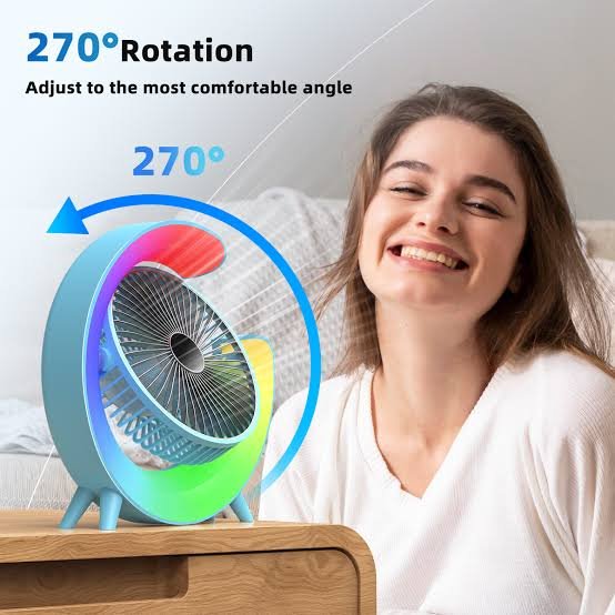Fuxin - Round Shape Fan with RGB led