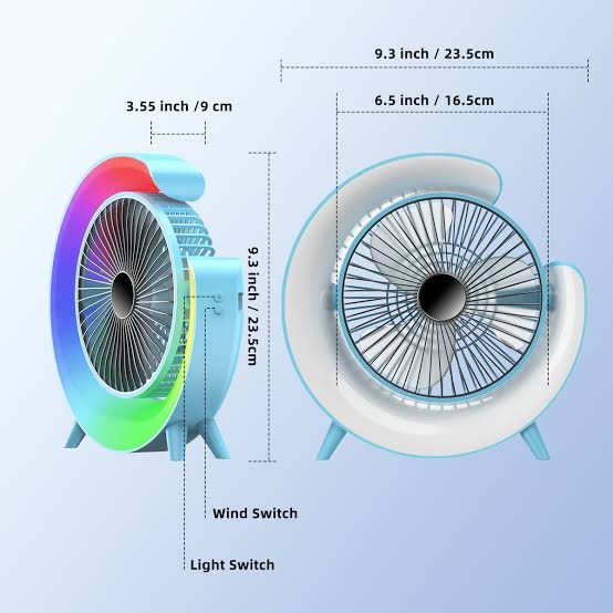 Fuxin - Round Shape Fan with RGB led