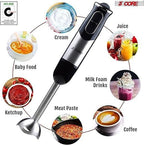 Fuxin - Stainless Steel 4 blades Electric hand blender