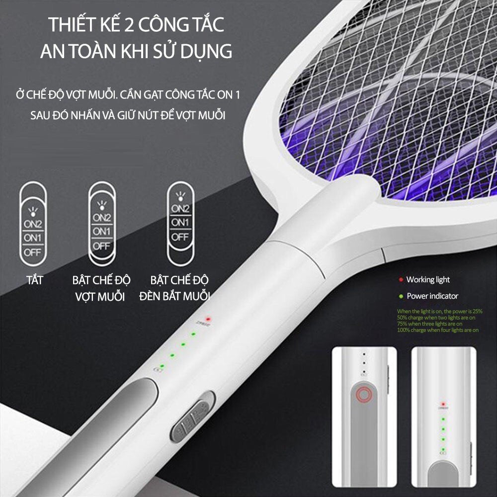 Fuxin - 2 in 1 Bug Racket and Mosquito Killing Lamp