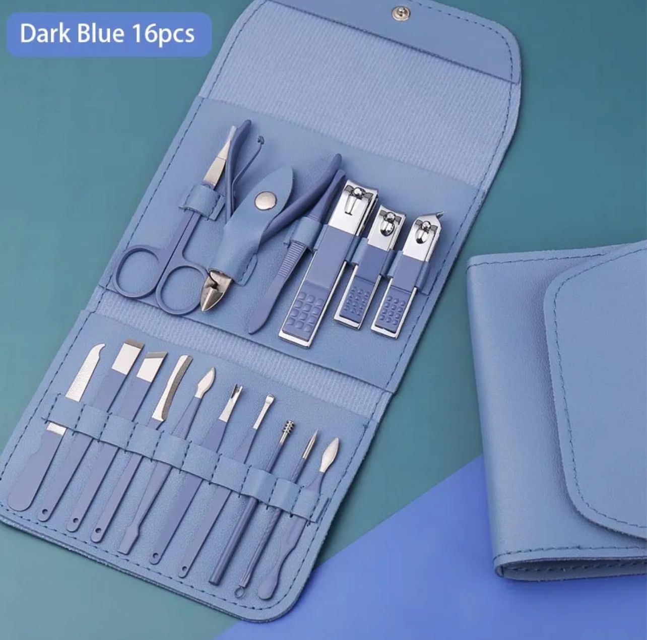 16 Piece Manicure Pedicure Nail Kit