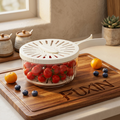 2 in 1 Rinse and Drain Bowl with Lid
