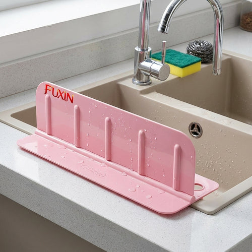 2in1 Kitchen Splash Guard with Sponge Holder and Lid Cover Flip