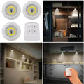 3 Piece Tap LED Light With Remote Control Cell Operated