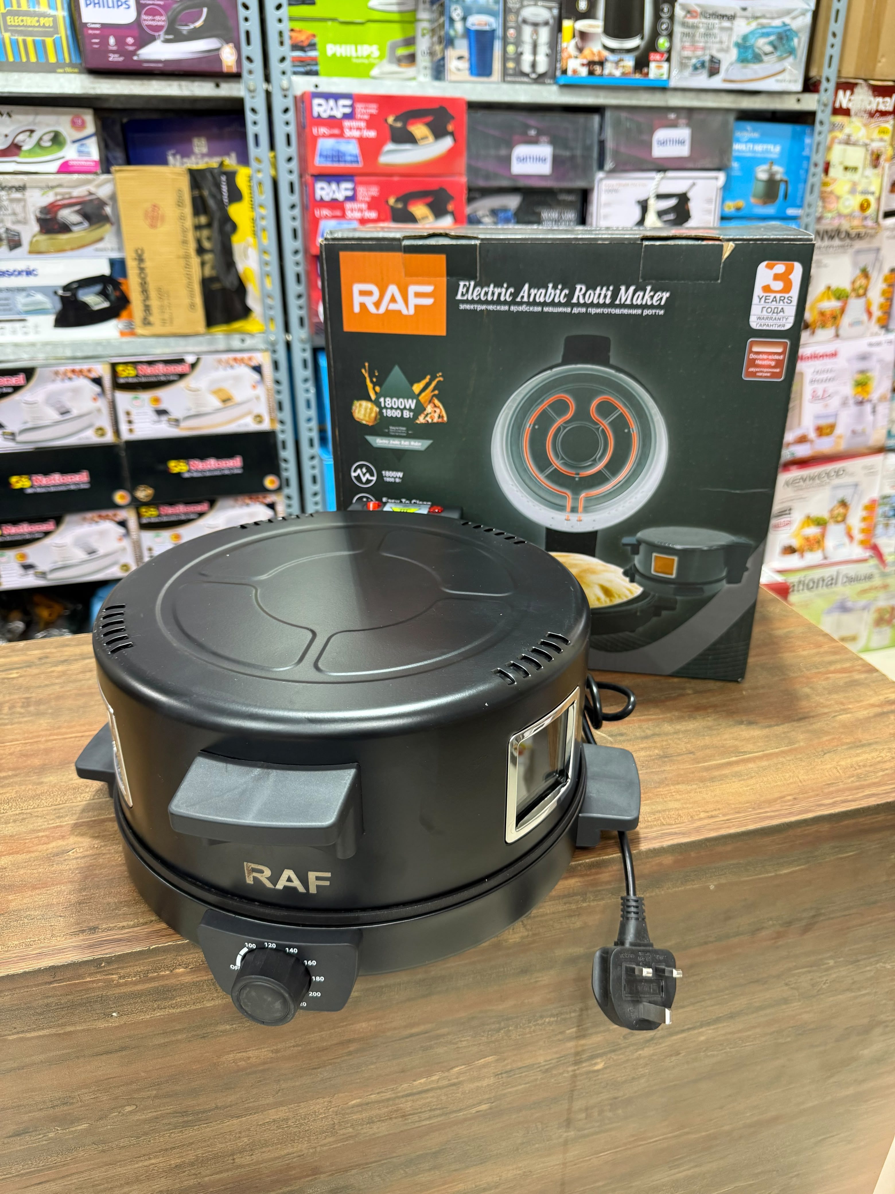 30CM Plate Non-Stick 1800W RAF Electric Arabic Roti Maker