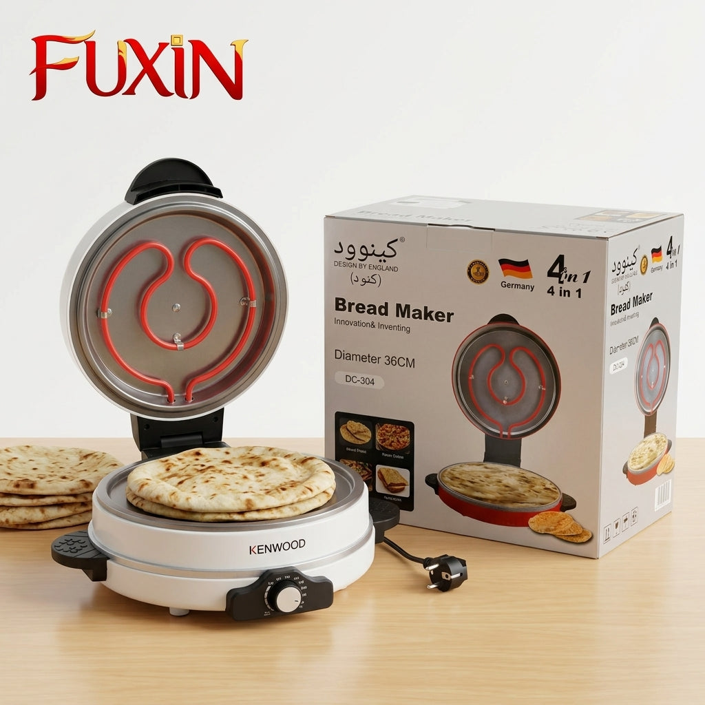 36CM Non-Stick 4in1 Roti Bread Maker (1800W)