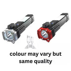 LED 3W Hammer Torch Light Rechargeable Torch Flashlight,Long Distance Beam Range Car Rescue Torch with Hammer Window Glass and Seat Belt Cutter Built