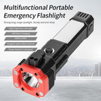 LED 3W Hammer Torch Light Rechargeable Torch Flashlight,Long Distance Beam Range Car Rescue Torch with Hammer Window Glass and Seat Belt Cutter Built