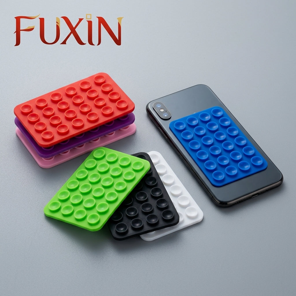 Fuxin - Silicone Phone Holder one side sticker and one side suction cups