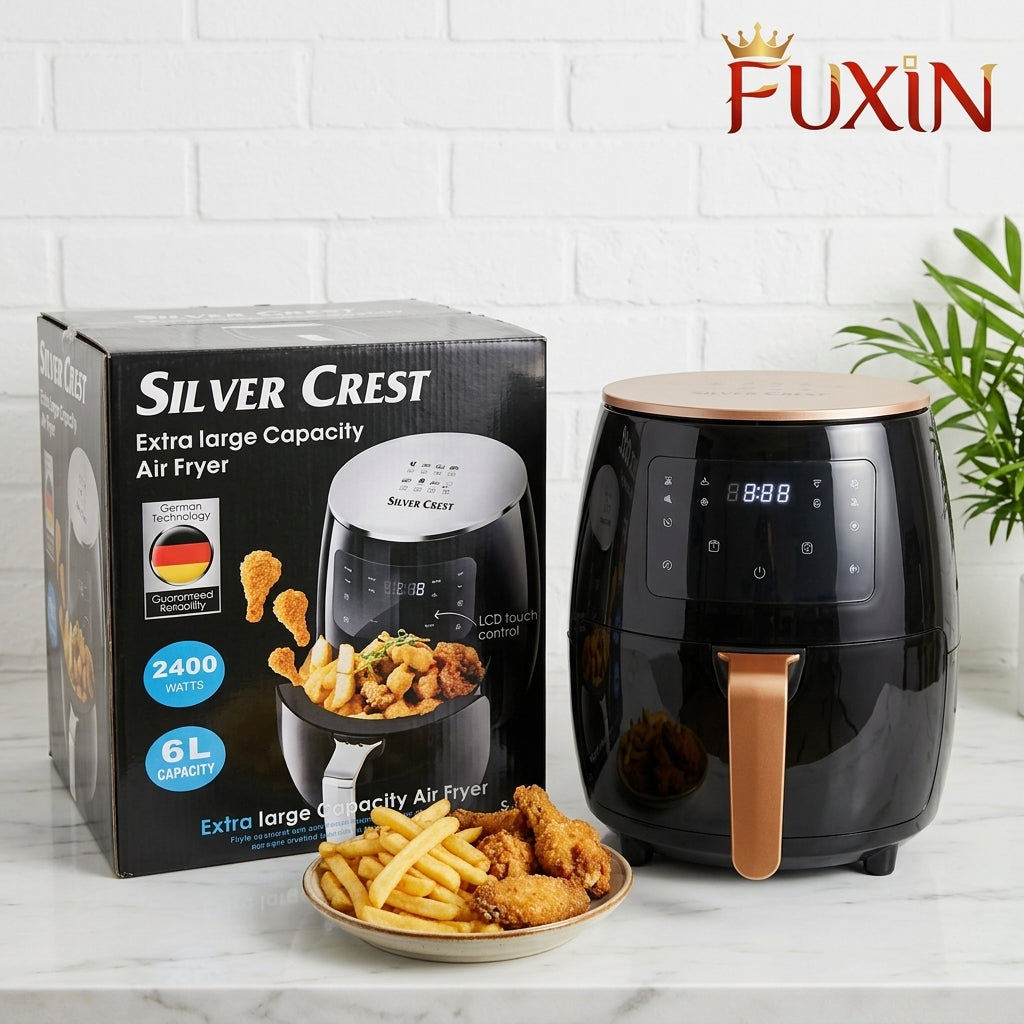 Fuxin - 6L Silver Crest Electric Air Fryer