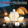 New 2026 Solar Powered Camping Football Fan Light Outdoor Foldable Super Long Battery Life LED Lantern Portable Stool for Nighttime fan best for toilet ,baby room, dining table, office, kitchen, etc