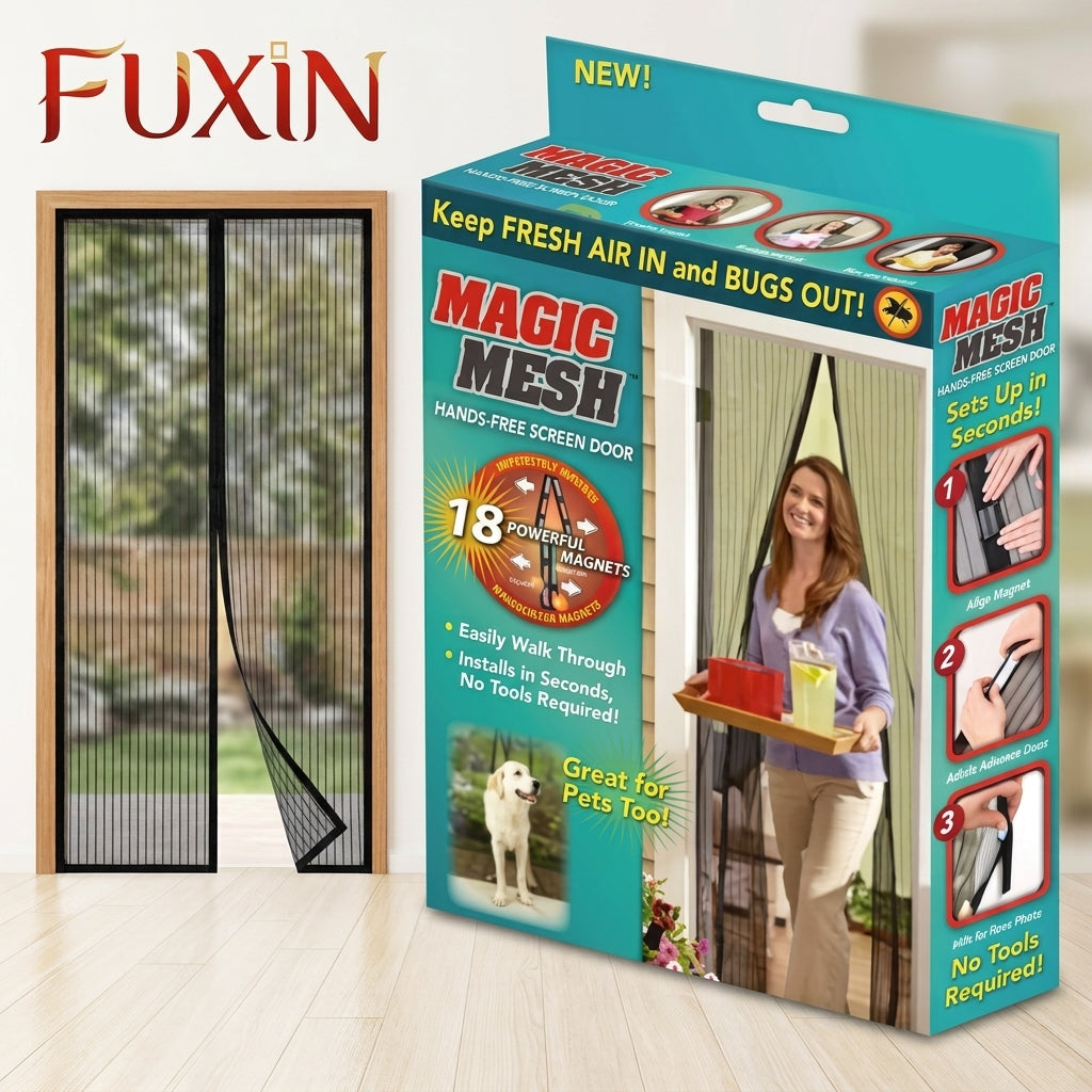 Magic Mesh Magnetic Screen Door Size 83*19.5 inch 2 pieces