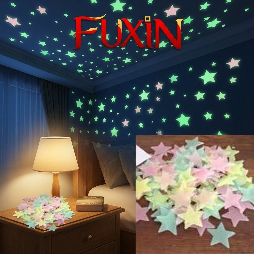 Fuxin - 3d Glowing Star Stickers