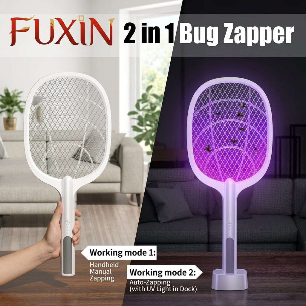 Fuxin - 2 in 1 Bug Racket and Mosquito Killing Lamp