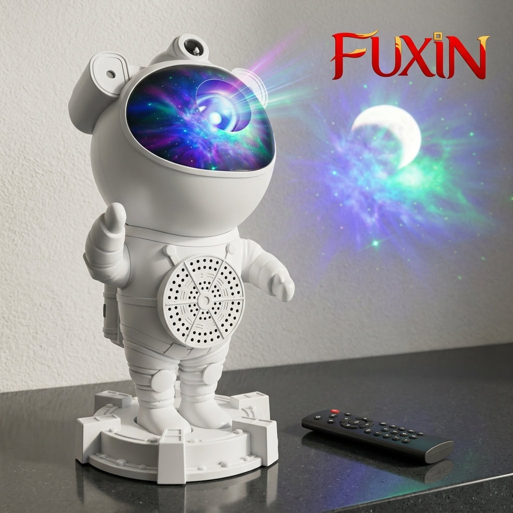 Sky Moon Galaxy Usb Power Rgb Remote Control LED Night Light Lamp Astronaut Proyector Star Projector with Bluetooth Speaker