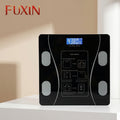 Weighing Scale Bluetooth Body Fat Escamas Smart Electronic BMI Composition Analyzer Weight Scale in Glossy Black with App Working