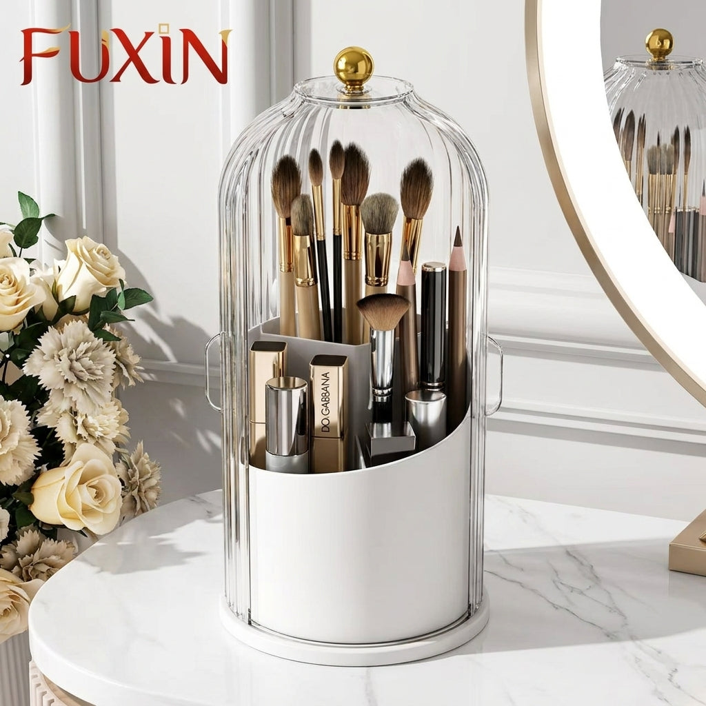 Luxury Cage Shaped Brush Holder