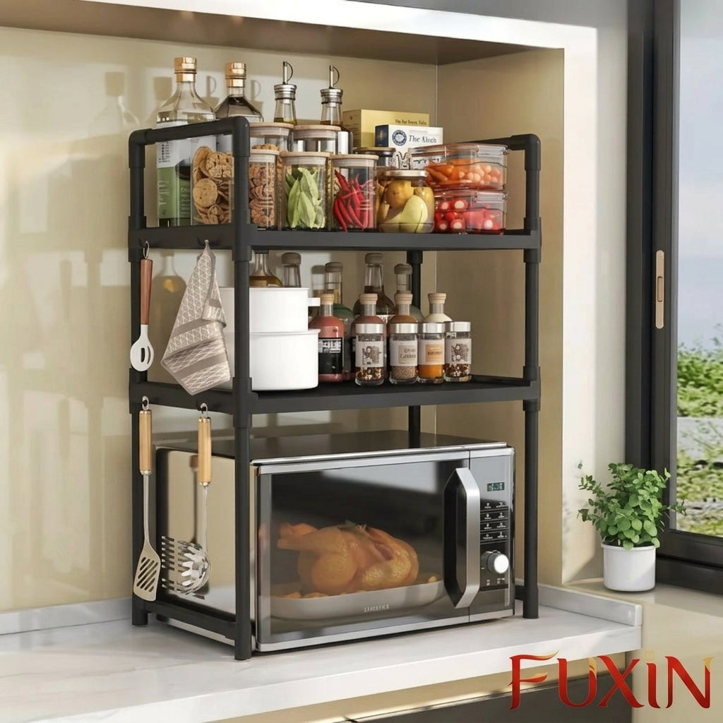 2 Layer Microwave Oven Storage Rack