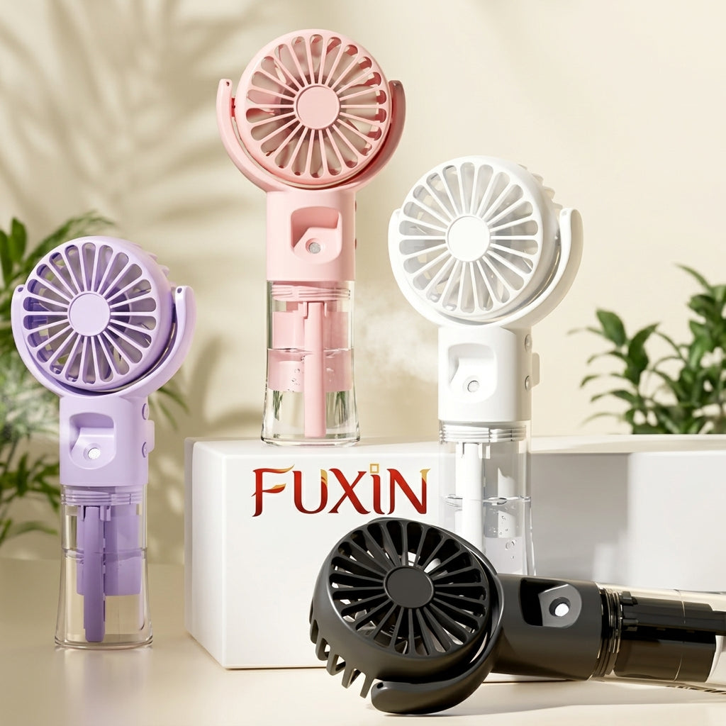 Portable Water Mist Fan Mini USB Charging 4 Gears