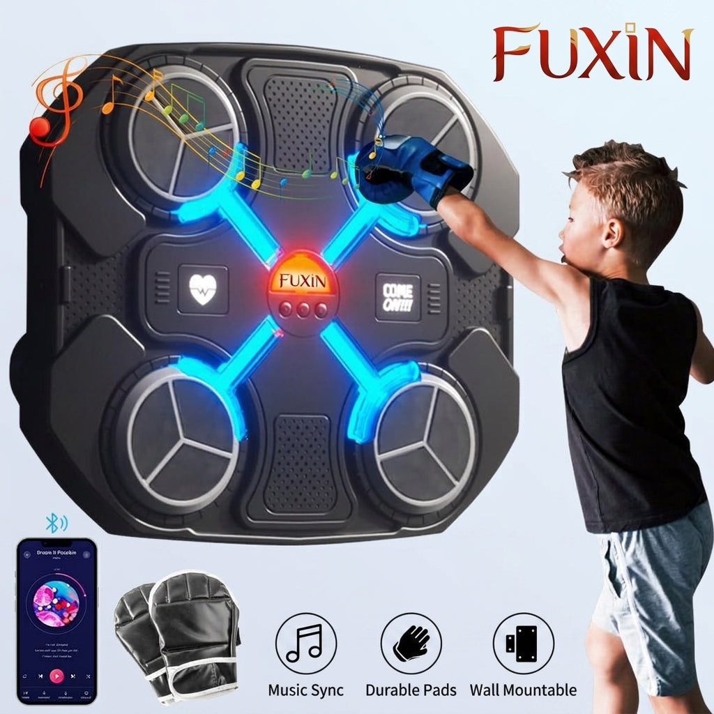 Bluetooth Music Boxing Target with Gloves and Accessories