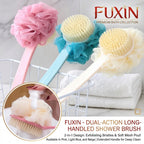 Fuxin - Long Handle Bath sponge and brush