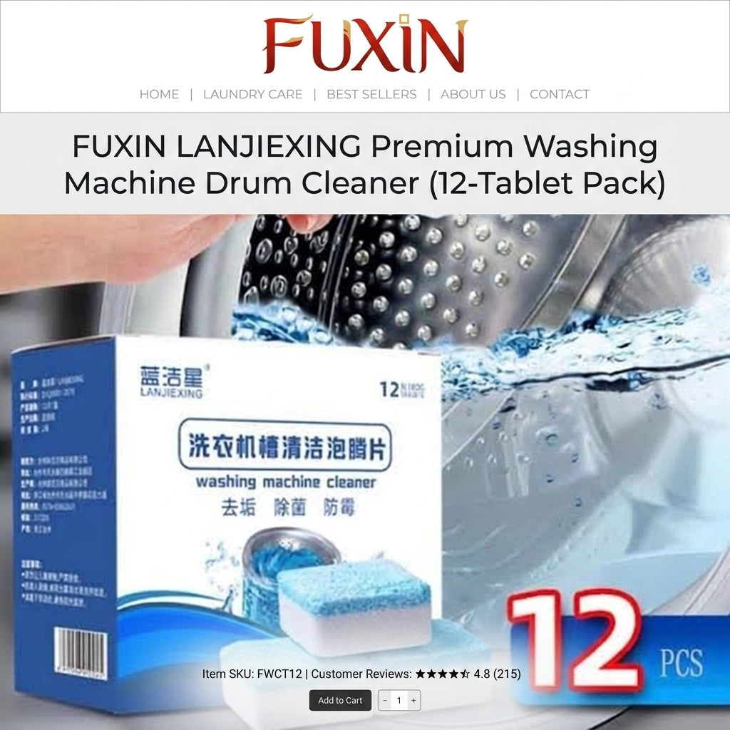 Fuxin - 12 PCs Washing Machine Cleaning Tablet