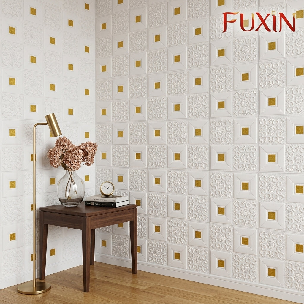Fuxin - White brick with Golden Spot