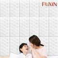 Fuxin - Foam Button Shape brick Wall Sticker Sheet