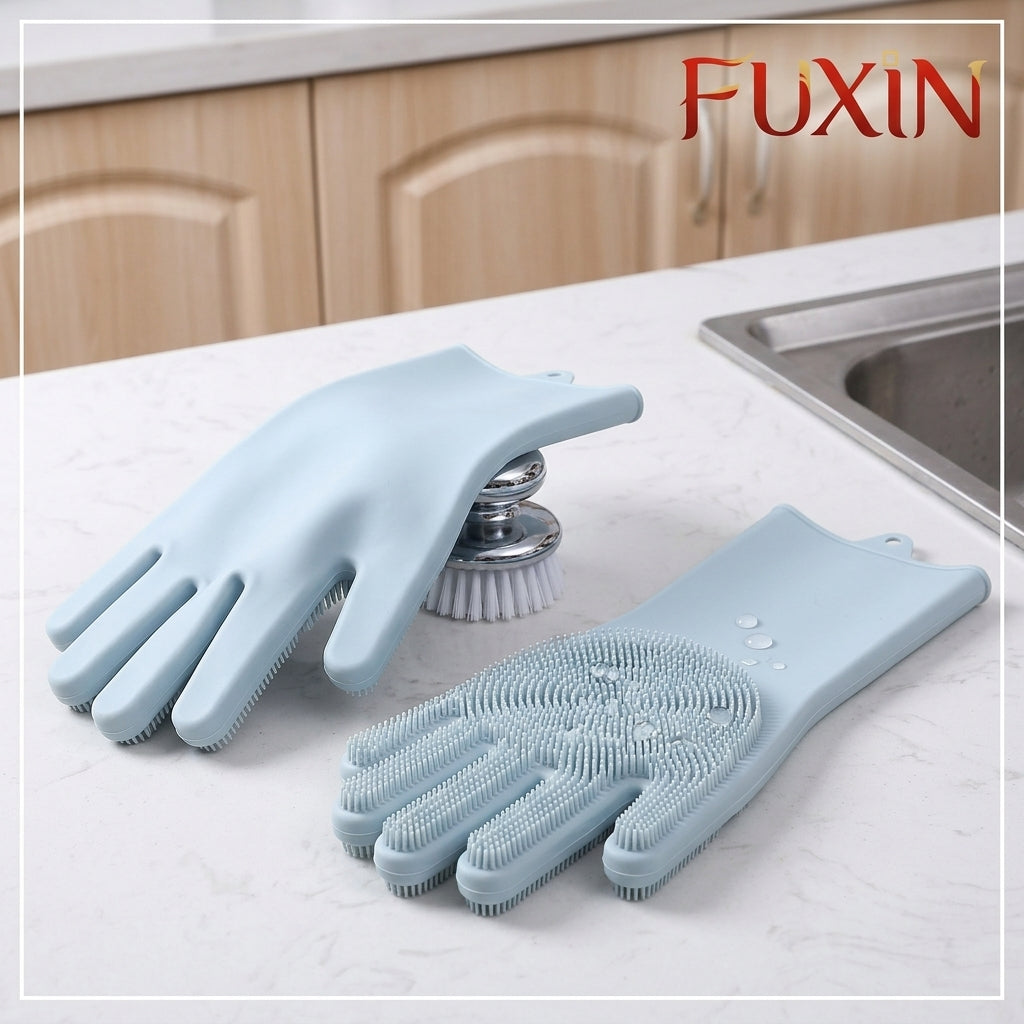 Fuxin - Hand Scrubbing Dish Washing Gloves