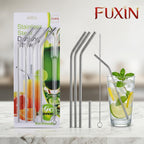 Fuxin - 5 PCs Steel Straws