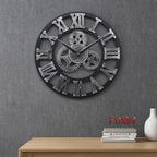 Fuxin - Roman Wall Clock Silver