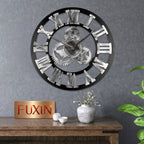 Fuxin - Roman Wall Clock Silver