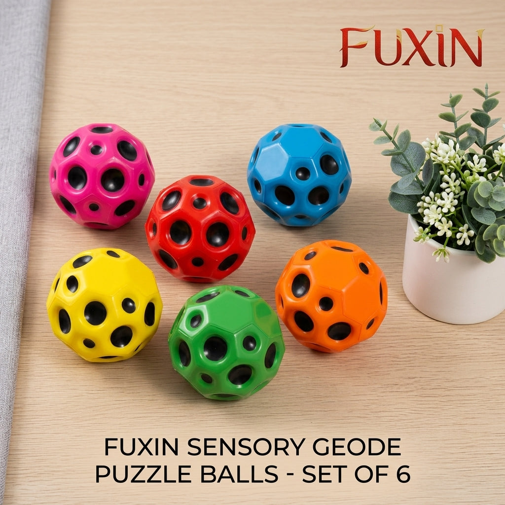 Fuxin - Pack of 3 - High Bouncing Moon Balls