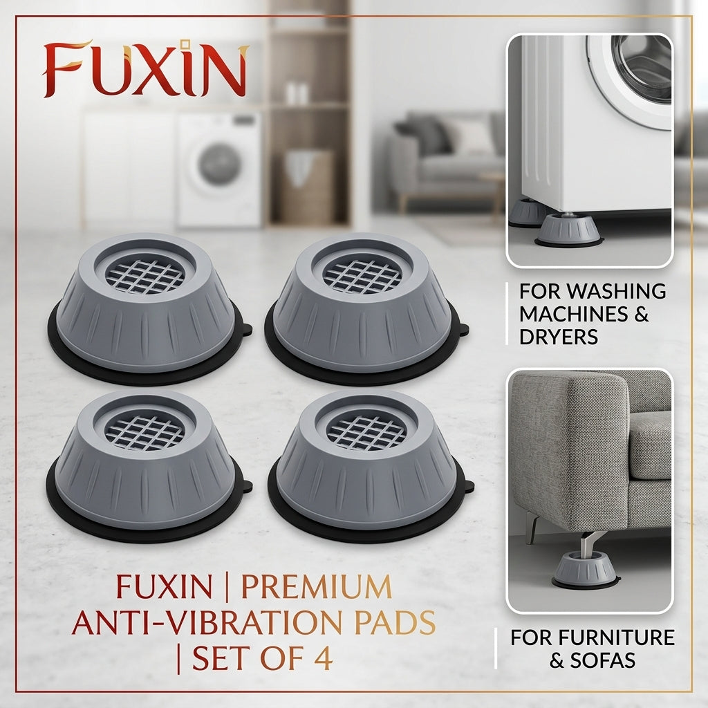 Fuxin - 4 PCs Washing Machine Feet Covers