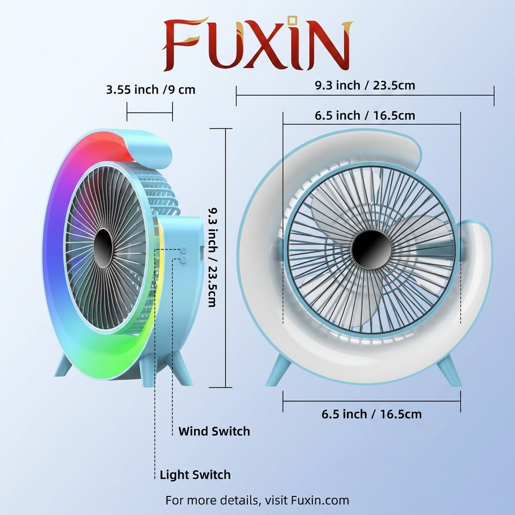 Fuxin - Round Shape Fan with RGB led